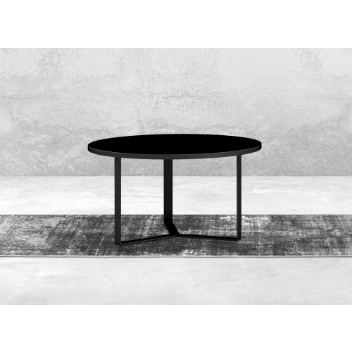 STOLIK KAWOWY Metalowy Blat Czarny Płyta MDF  STK-921